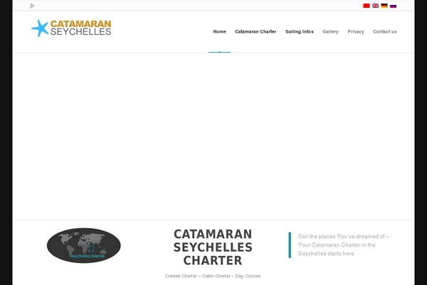 Catamaran theme site design template sample