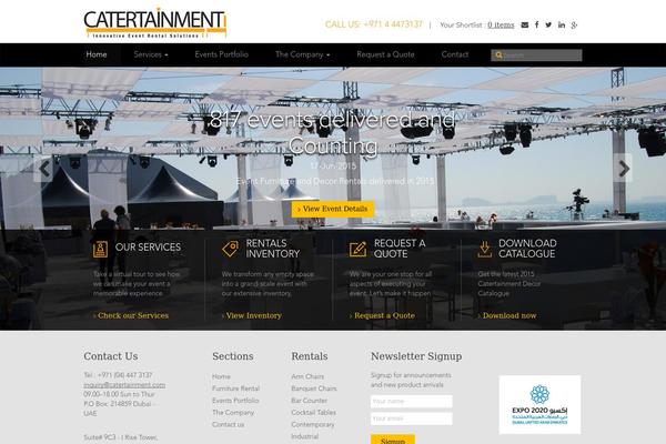 catertainment.com site used Catertainment