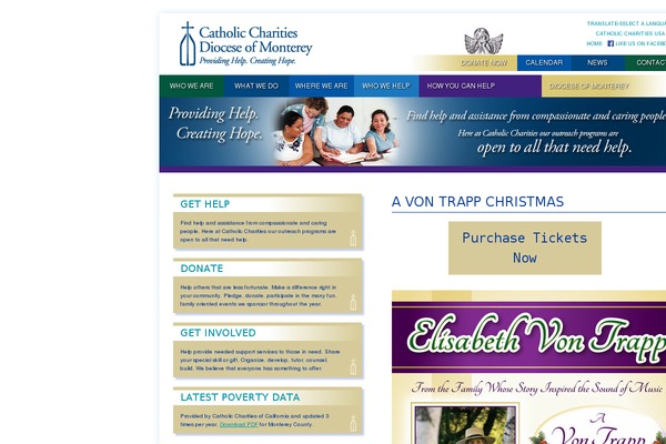 catholic-charities theme websites examples