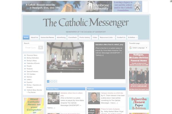 catholicmessenger.net site used Suffusionchild