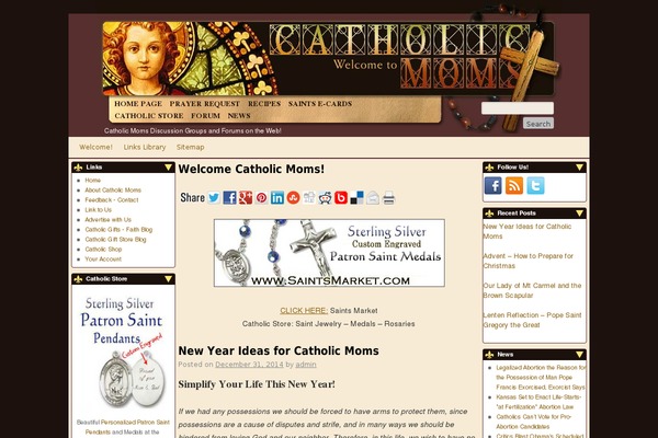catholicmoms.com site used Numinous-pro