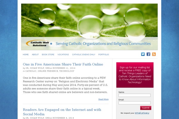 catholicwebsolutions.com site used Spirit-blog