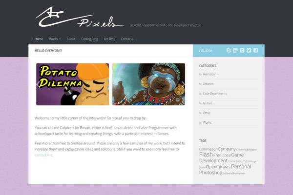 WordPress website example screenshot