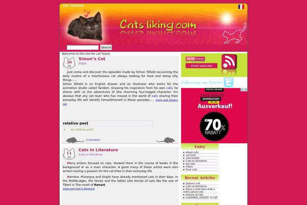 cats-liking.com site used Chats