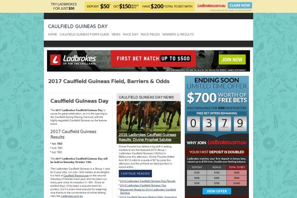 caulfieldguineasday.com.au site used Horse-racing