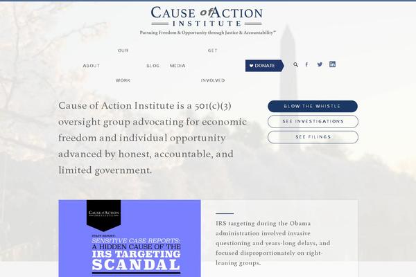 causeofaction.org site used Causeofaction