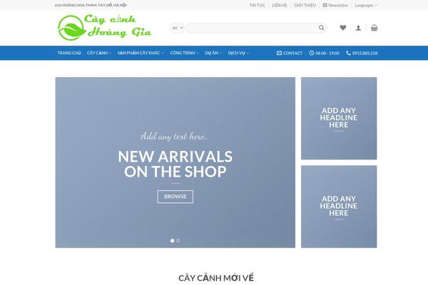 caycanhhoanggia.com site used Flatsome