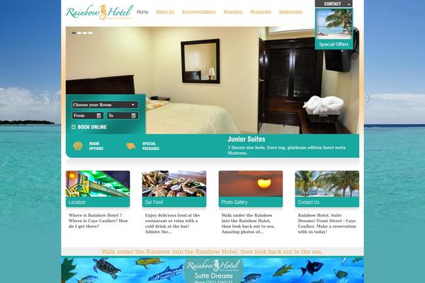 Paradise theme site design template sample