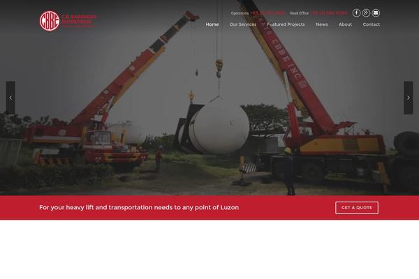 Construction theme site design template sample