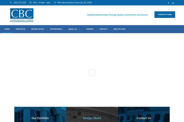 Cbc theme site design template sample