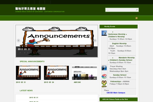 WordPress website example screenshot