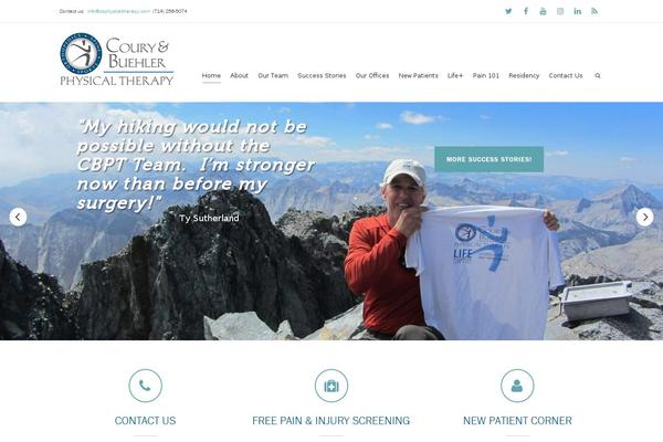 cbphysicaltherapy.com site used Coury