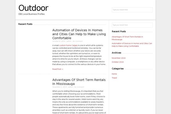 WordPress website example screenshot