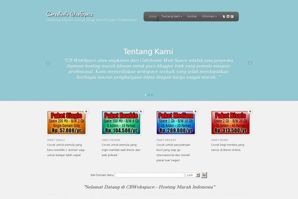 Feather theme site design template sample