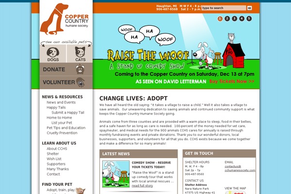 cchumanesociety.com site used Cc-humane-society-theme