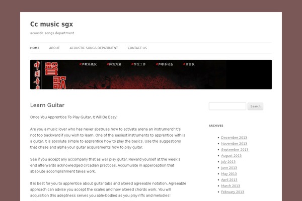 Twenty Twelve theme site design template sample