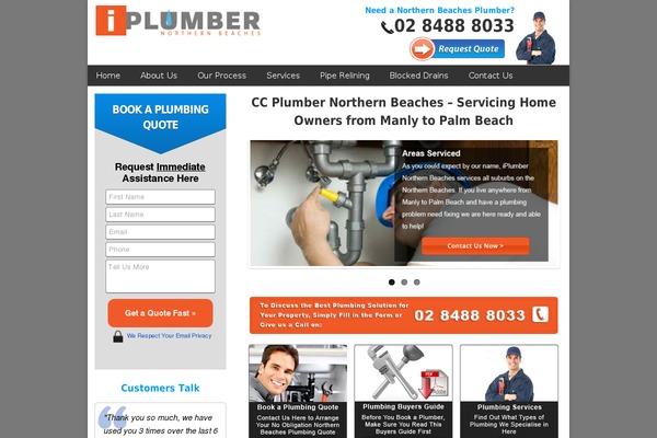 ccplumber.com.au site used Theme13