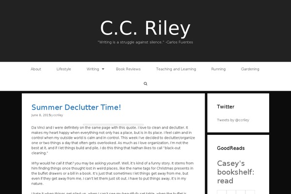 ccriley.com site used Central