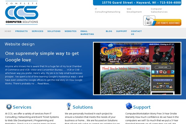 WordPress website example screenshot