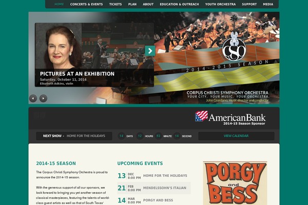 ccsymphony.org site used Music