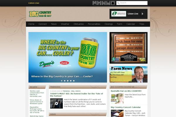 Country theme site design template sample