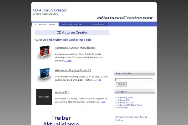 cdautoruncreator.com site used Cdautoruncreator_1_wp