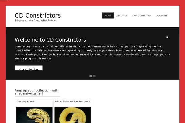 cdconstrictors.com site used zeeNoble