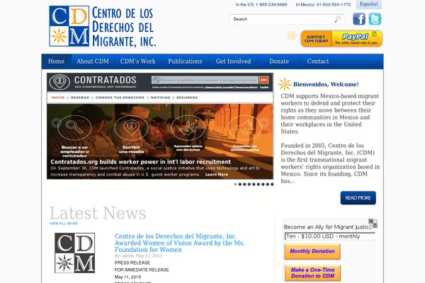 cdmigrante.org site used Cdm