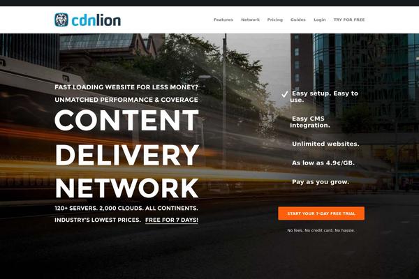 cdnlion.com site used Launchcdn