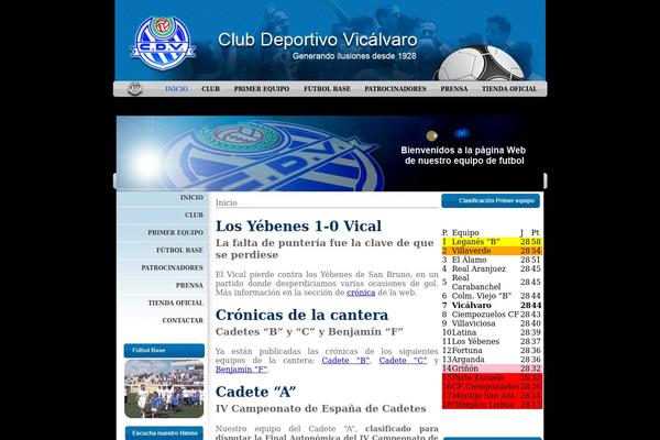 cdvicalvaro.es site used Cd-vicalvaro