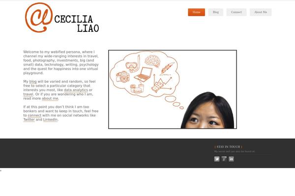 cecilialiao.com site used Valera Theme