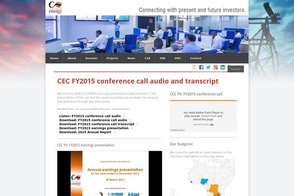 WordPress website example screenshot