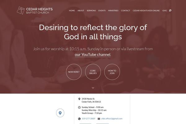 cedarheightsbaptist.com site used Maranatha