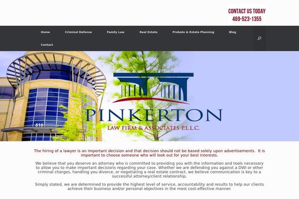 Vantage theme site design template sample