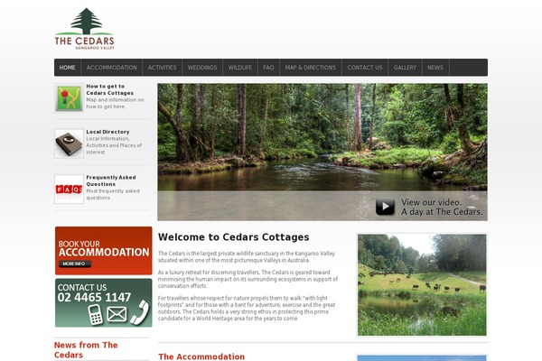 cedarscottages.com site used Cedars-twentyten