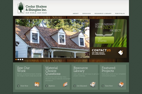 cedarshakesandshingles.com site used Cedarshakes