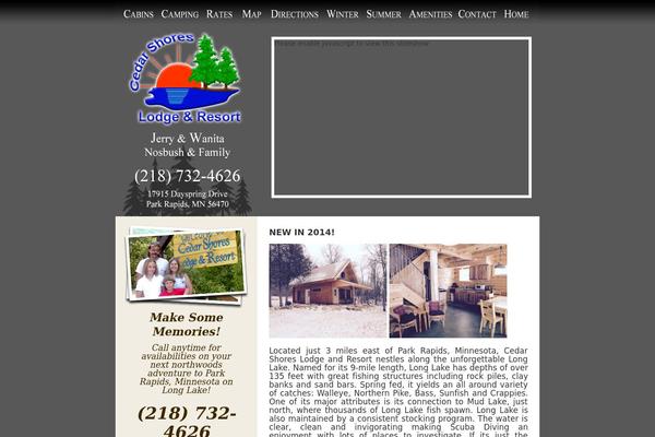 cedarshoresresort.com site used Cedarshores