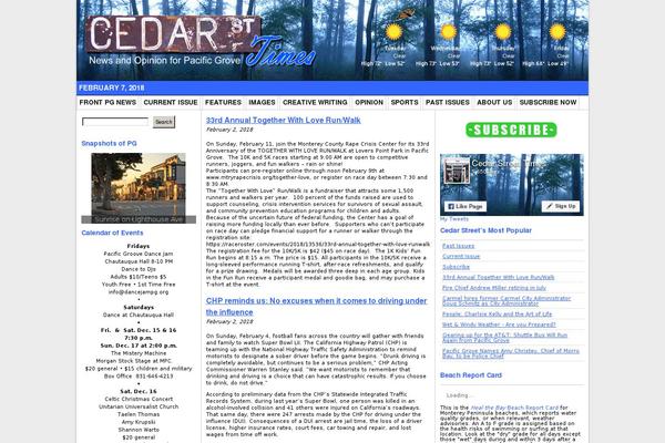 cedarstreettimes.com site used Rockinnewspaper-3col-15
