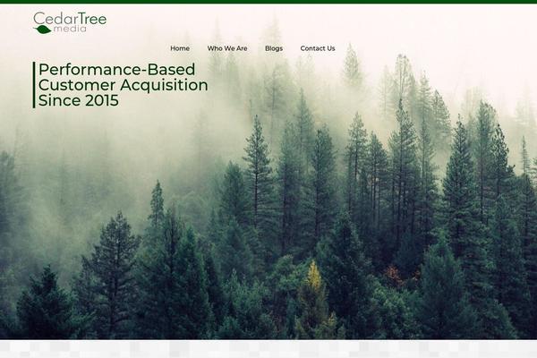 cedartreemedia.com site used Custom-bootstrap