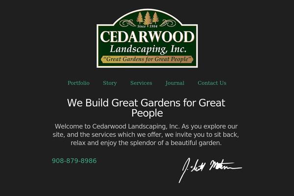 cedarwoodlandscaping.com site used Cedarwood