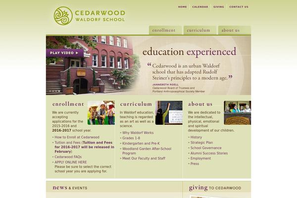 cedarwood theme websites examples