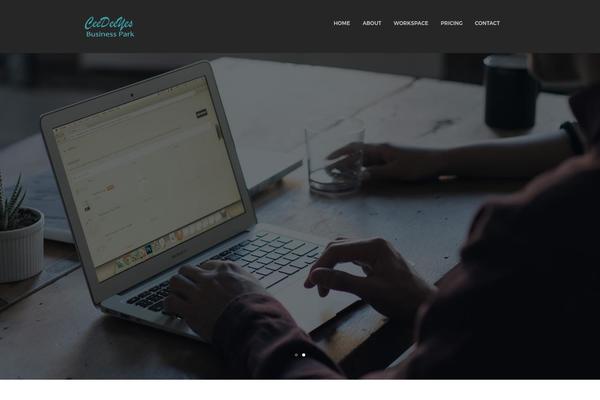 Coworking theme site design template sample