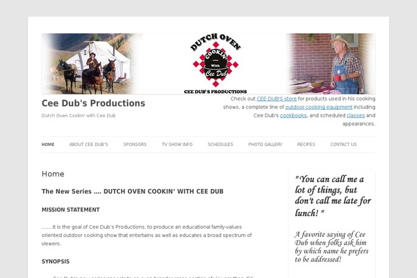 WordPress website example screenshot