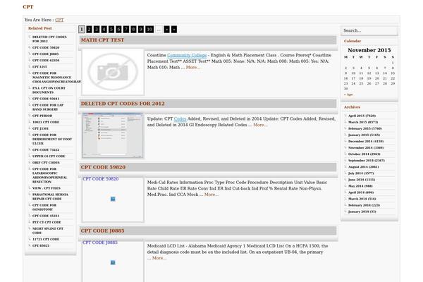 WordPress website example screenshot