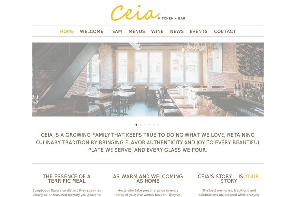 ceiakitchenbar.com site used Ceiakitchenbar