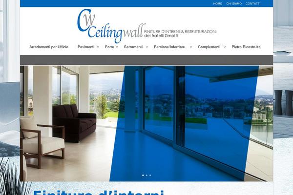 ceilingwall.it site used Divi