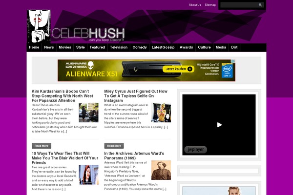 celebhush.com site used Celebritygossip-codebase