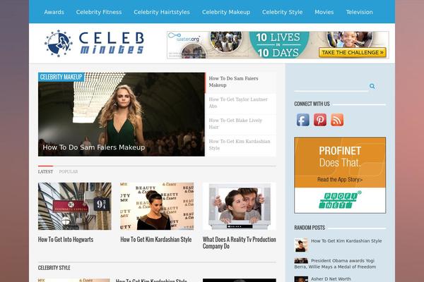 celebminutes.com site used Aquamag-responsive-magazine-theme