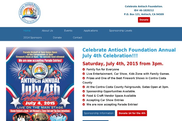 celebrateantioch.org site used Celebrateantioch