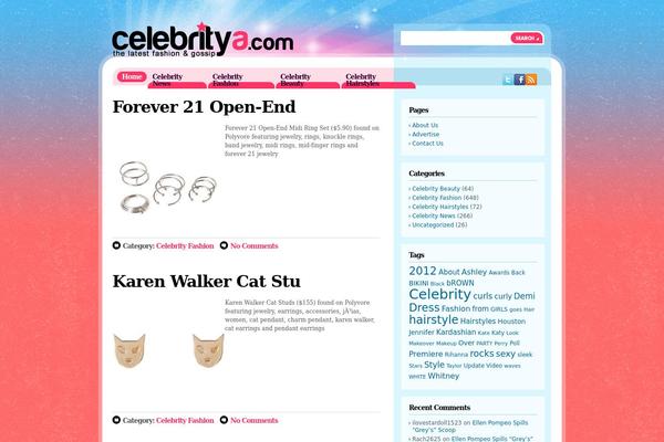 Celebrityhq theme site design template sample